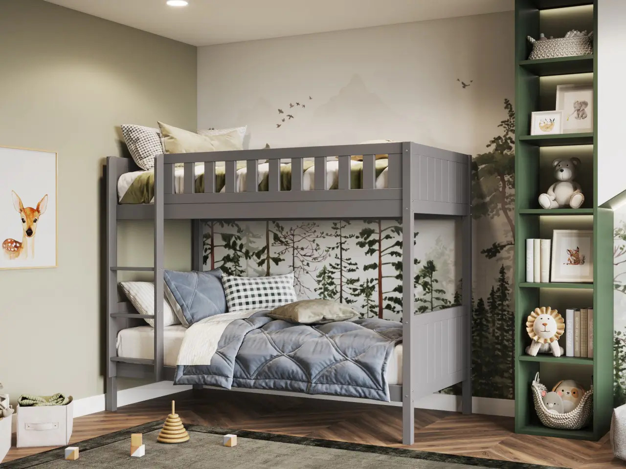 flair bea bunk bed grey