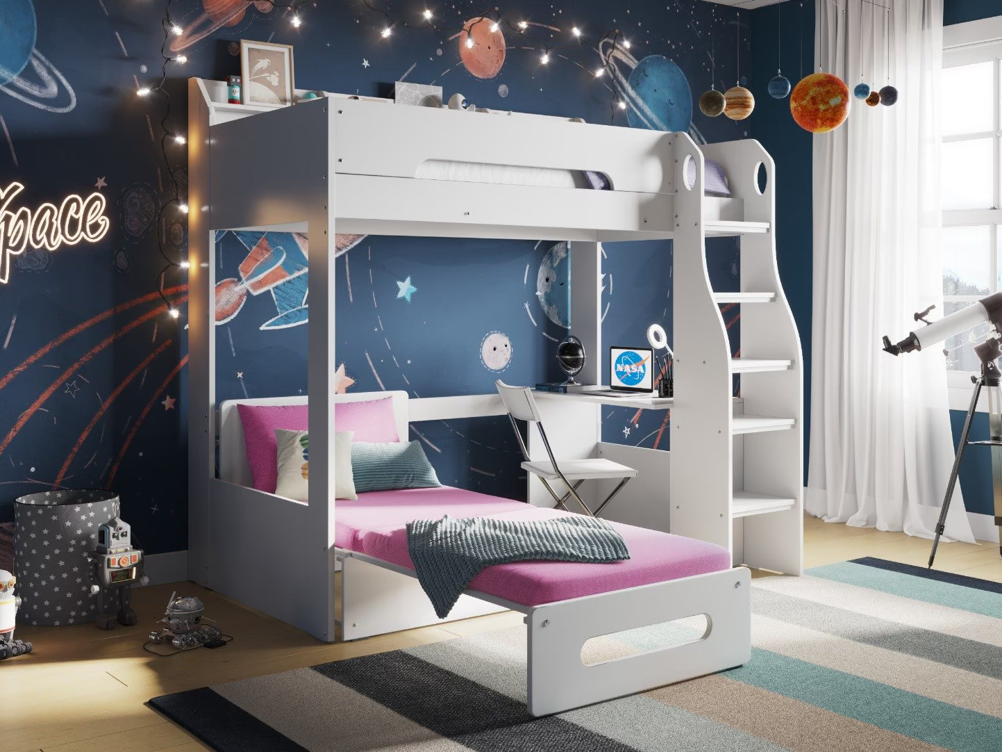 flair cosmic highsleeper with futon